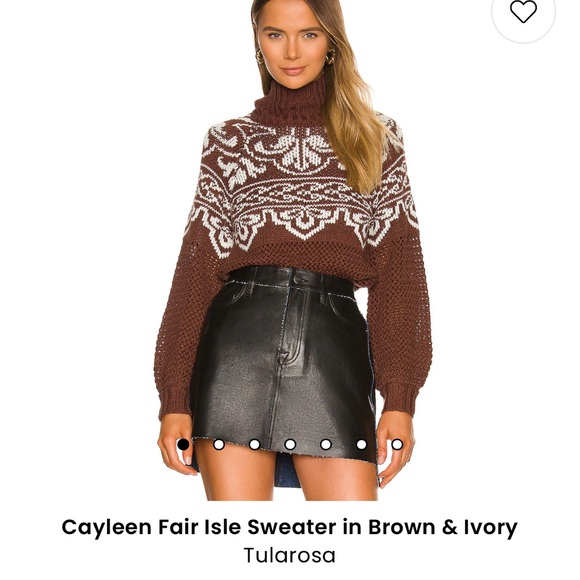 Tularosa Brown Turtleneck sweater - Picture 4 of 4